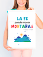 Lámina infantil la fe puede mover montañas - Miniatura 2