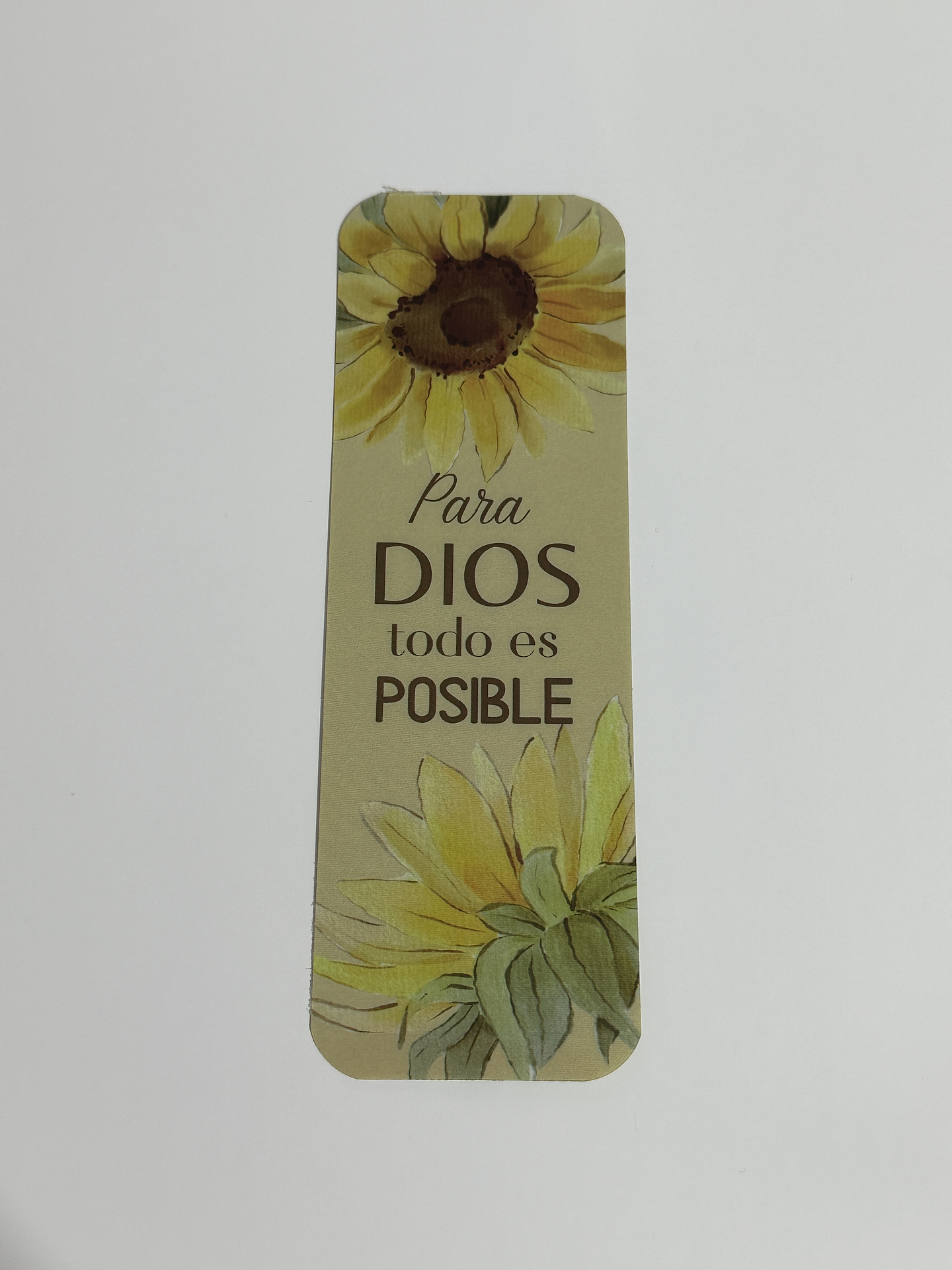 Separador Termolaminado Para Dios todo es posible 2