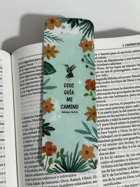 Separador Termolaminado Dios guía mi camino