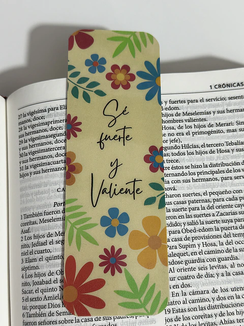 Separador Termolaminado sé fuerte y valiente 