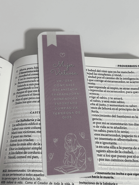 Separador Termolaminado Mujer Virtuosa