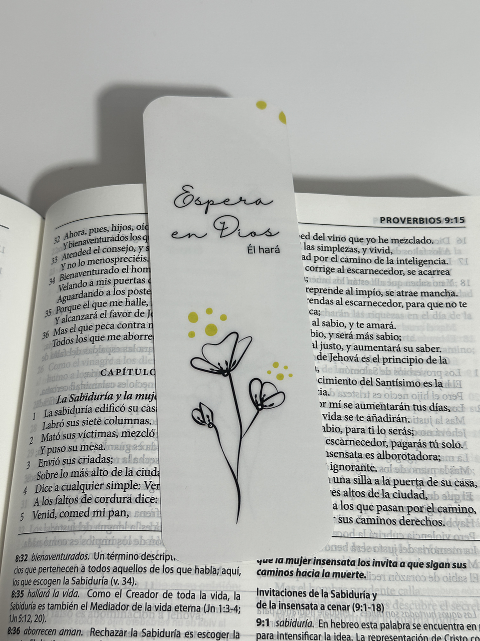 Separador Termolaminado espera en Dios 1