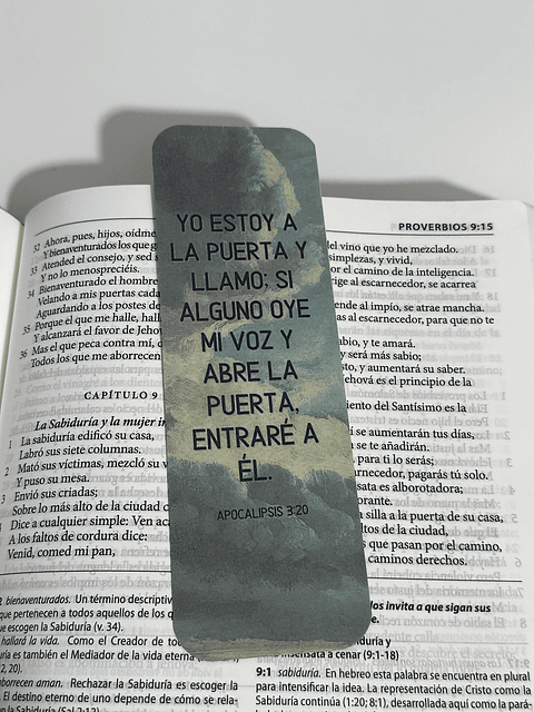 Separador Termolaminado yo estoy a la puerta y llamo