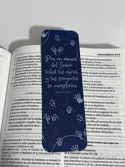 Separador Termolaminado proverbios 16:3