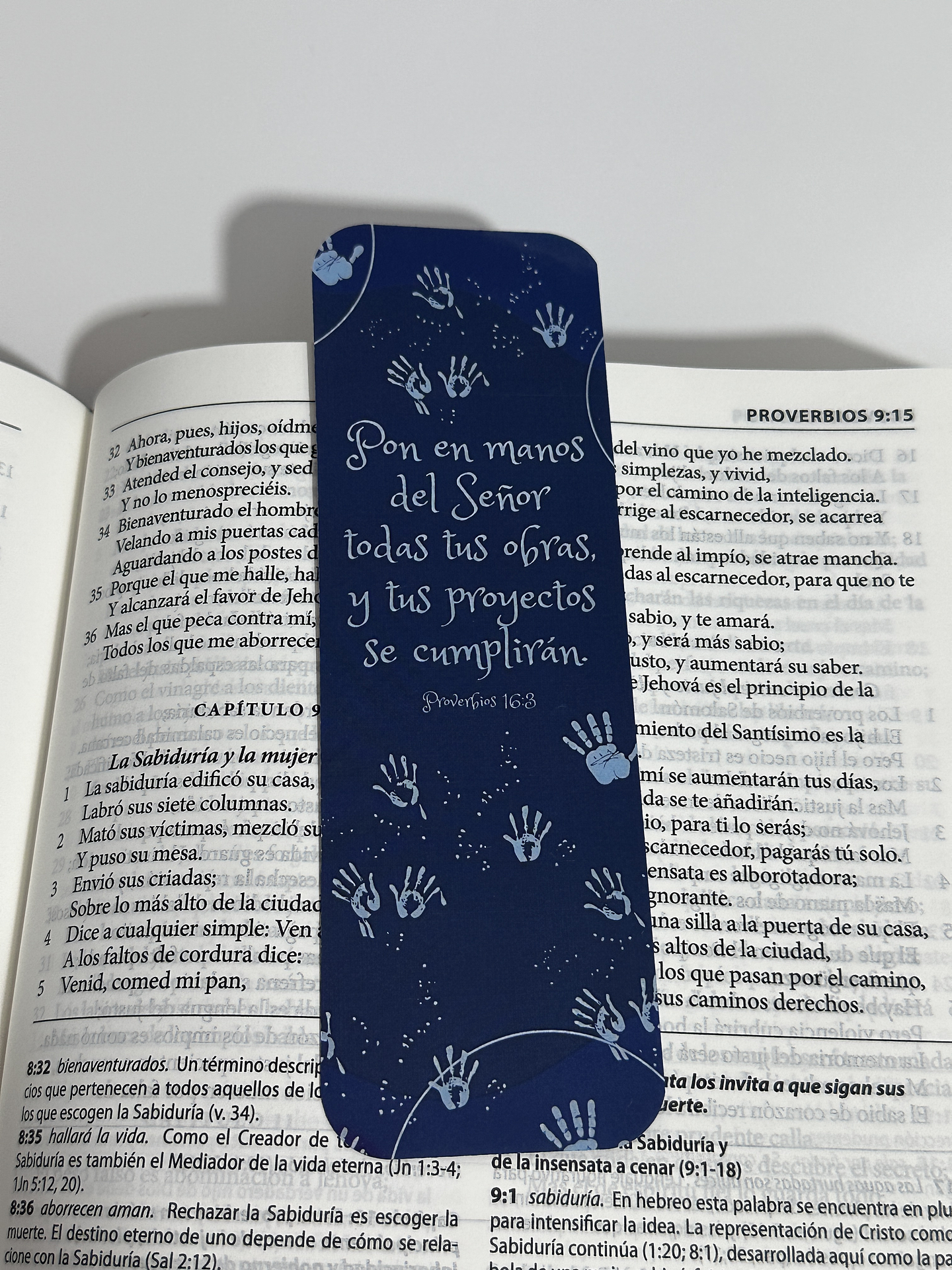 Separador Termolaminado proverbios 16:3 1