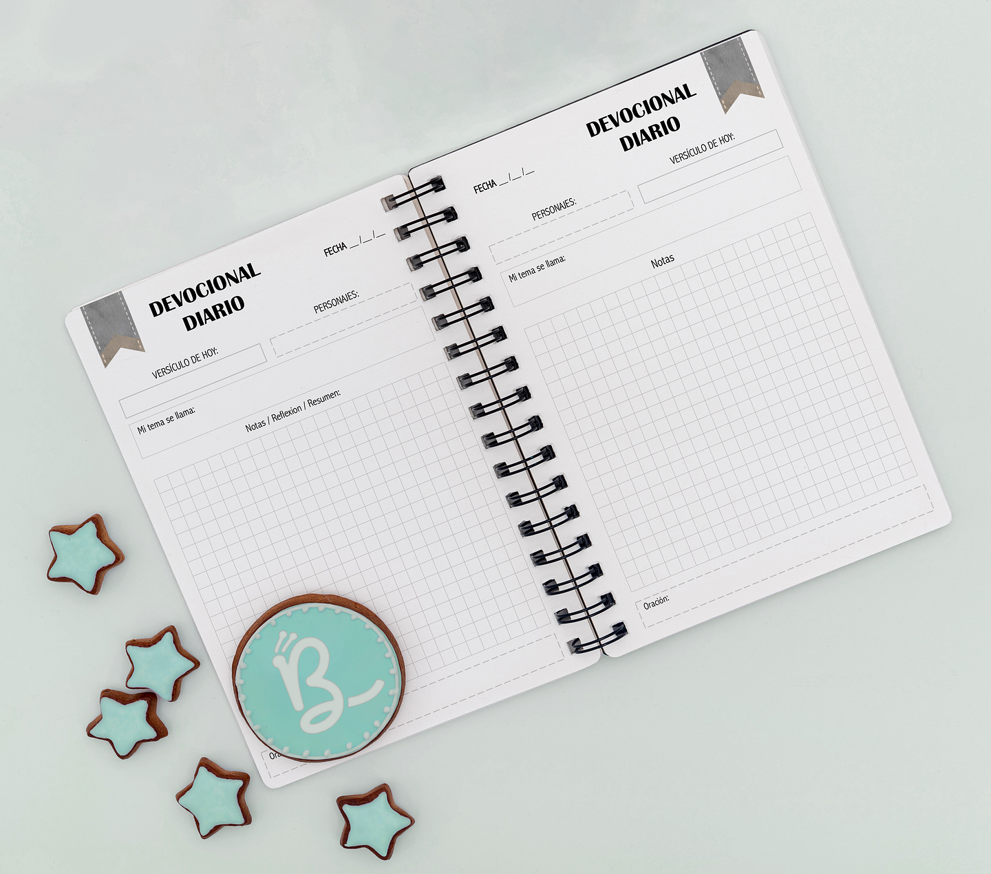 Cuaderno Devocional Líneas Aesthetic  2