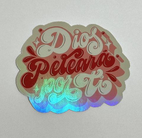 Sticker Dios peleará por tí