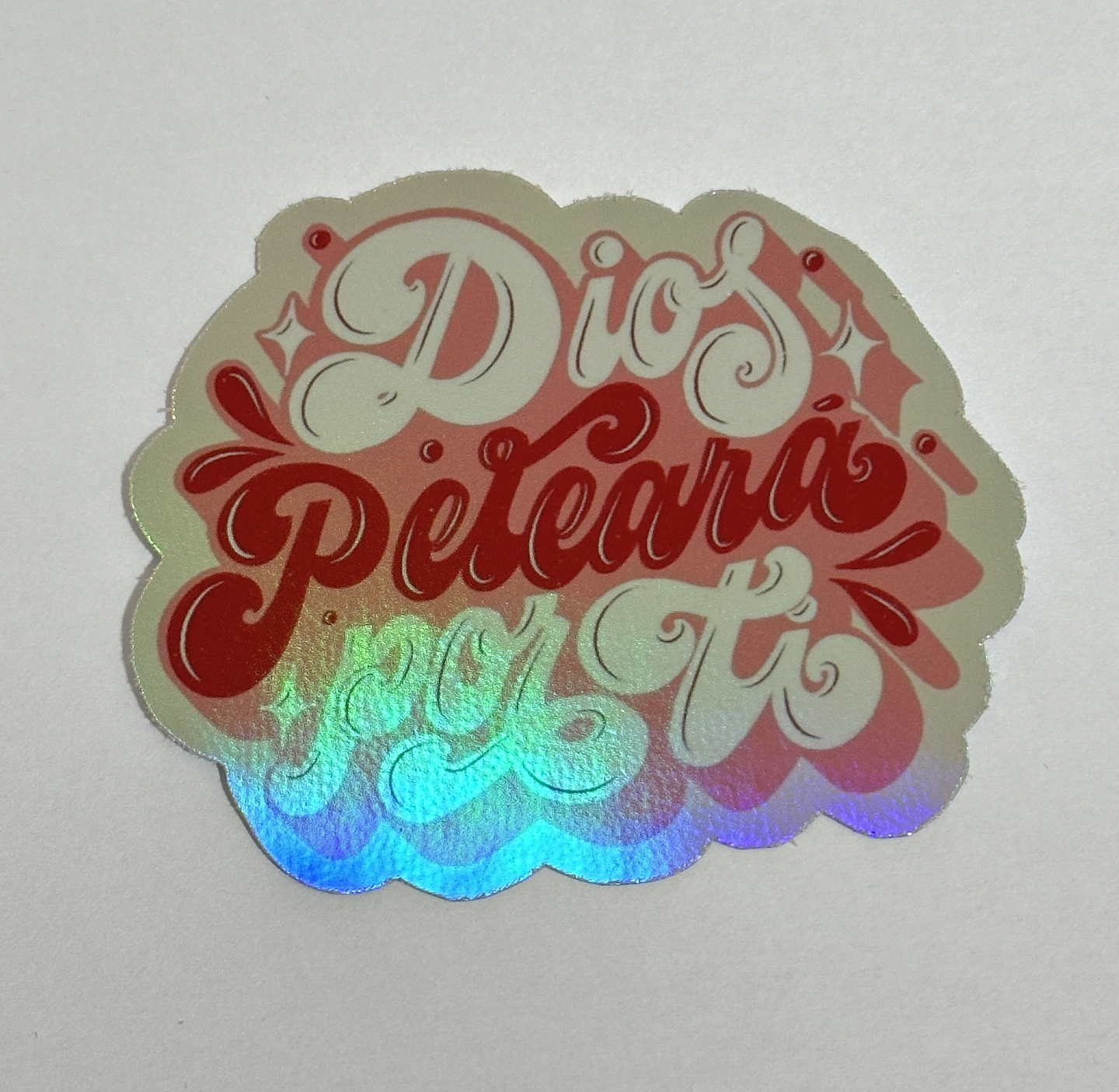 Sticker Dios peleará por tí 1