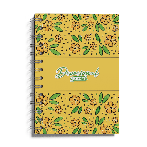 Cuaderno Devocional Flores Amarillas 1