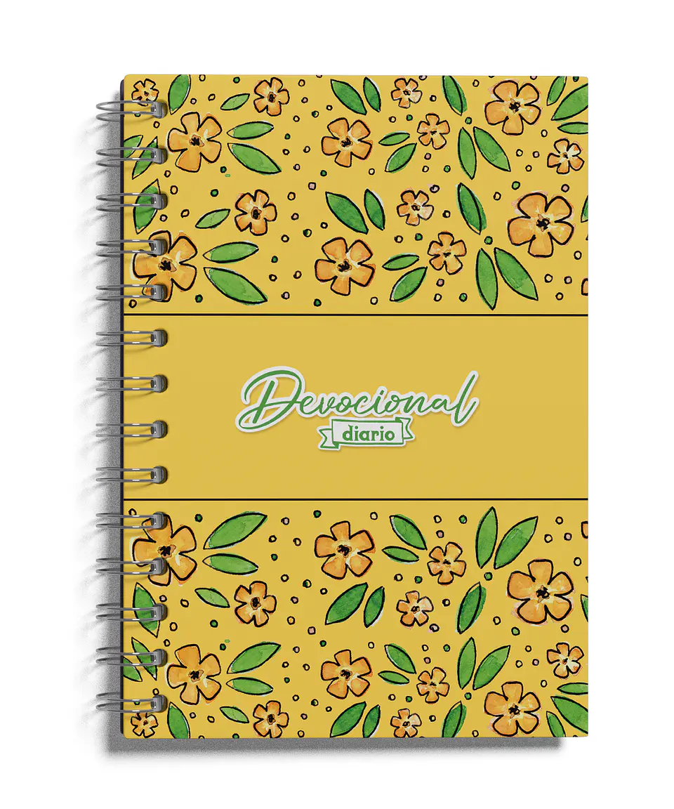 Cuaderno Devocional Flores Amarillas 1