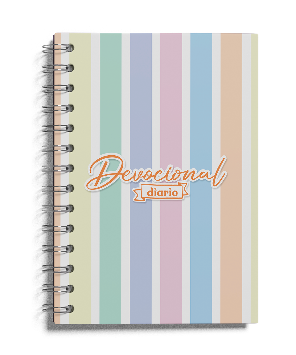 Cuaderno Devocional Líneas Pasteles 1