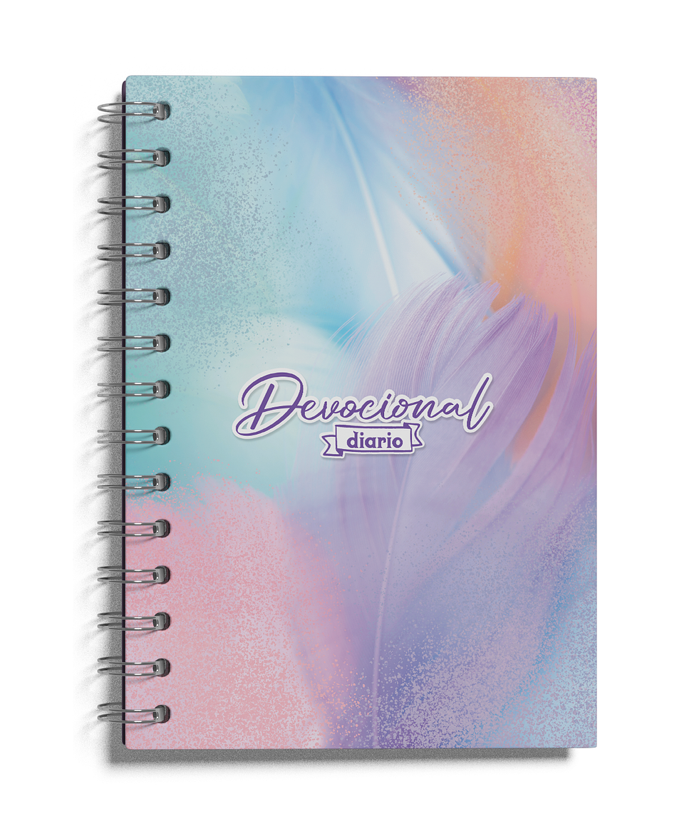 Cuaderno Devocional Plumas Pastel 1
