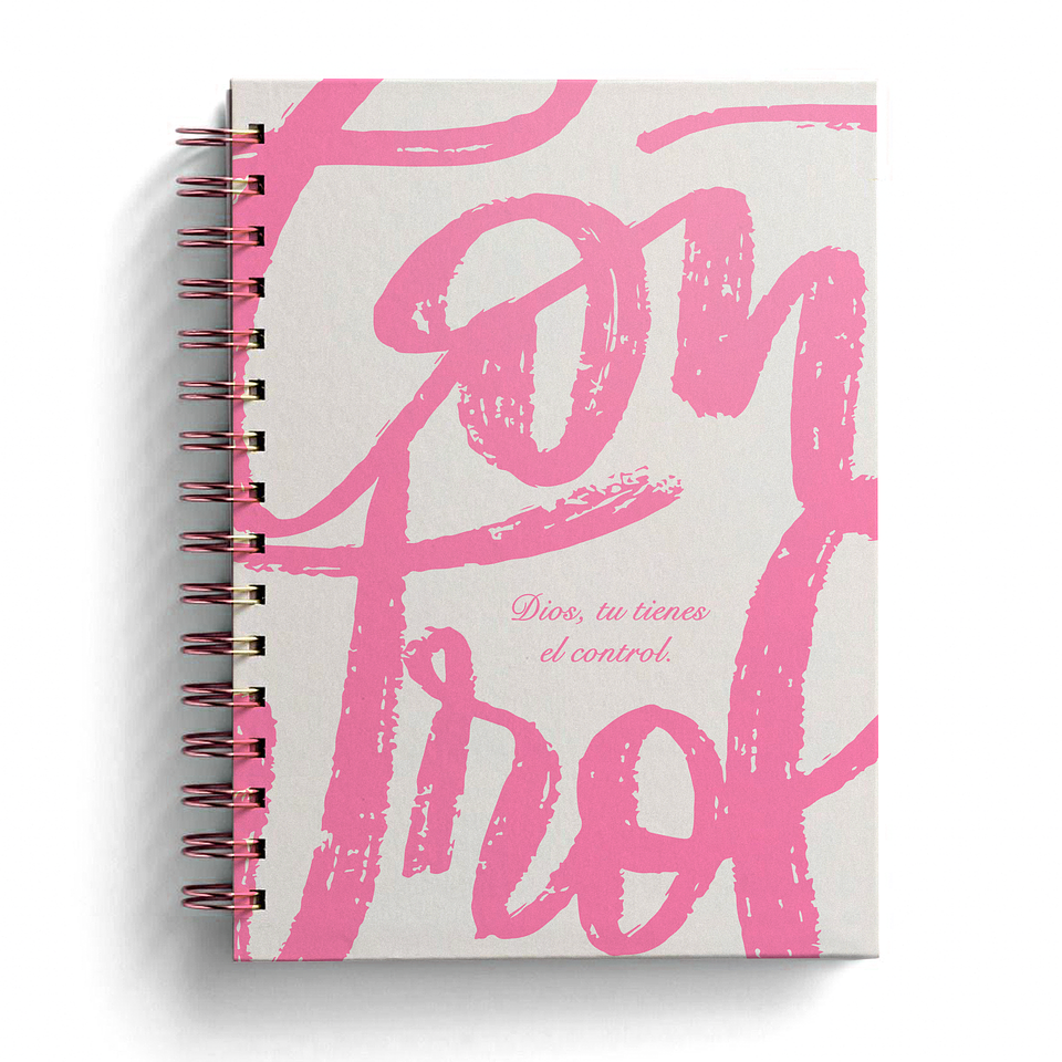 Agenda Dios Tiene el Control XL Rosada 1