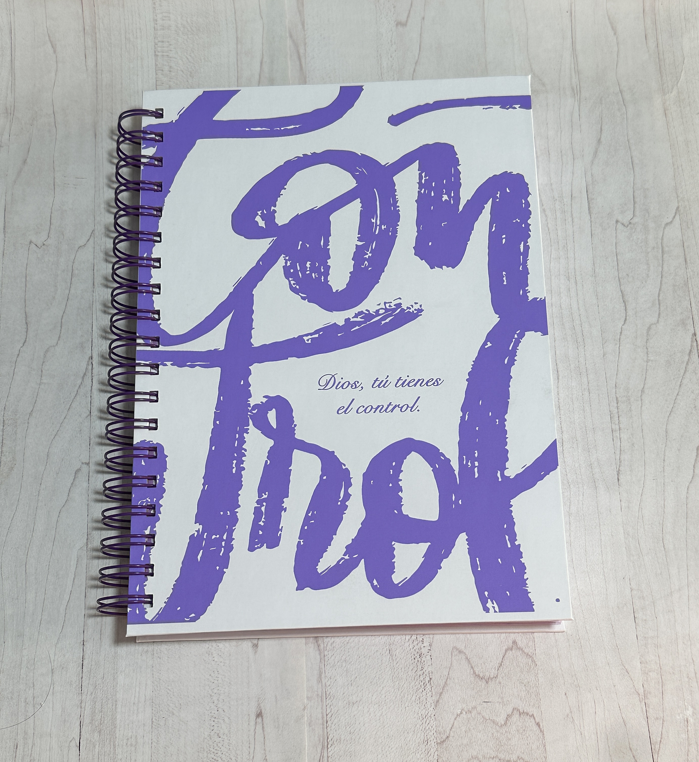 Agenda Dios Tiene el Control XL Lila 2