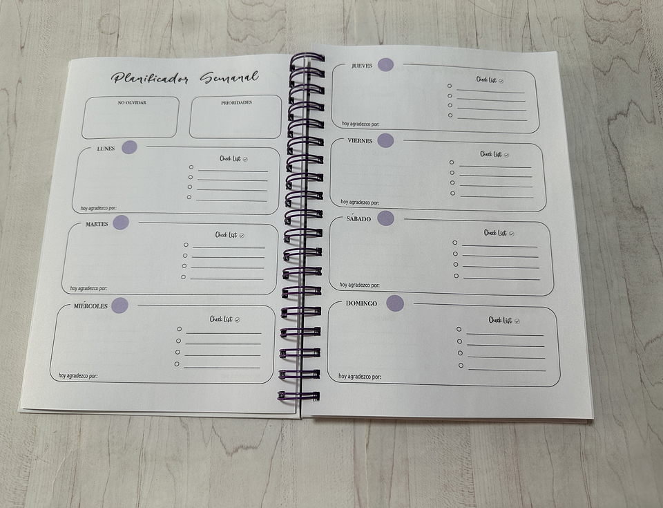 Agenda Dios Tiene el Control XL Lila 4