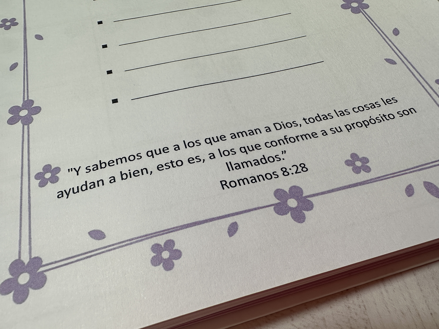 Agenda Dios Tiene el Control XL Lila 9