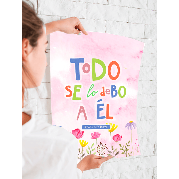 Lámina Todo se lo debo a Él 