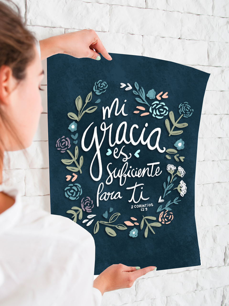 Lámina mi gracia es suficiente para ti 1