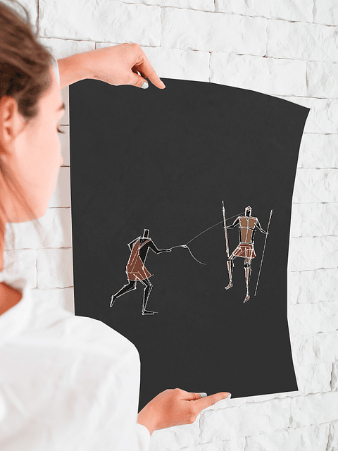 Lámina David y Goliat