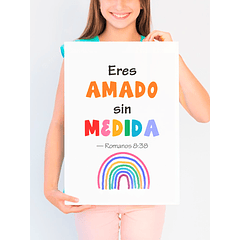 Lámina infantil Eres Amado