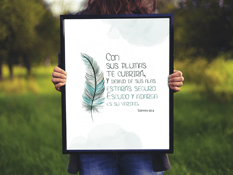 Cuadro - Con sus Plumas  te cubrirá