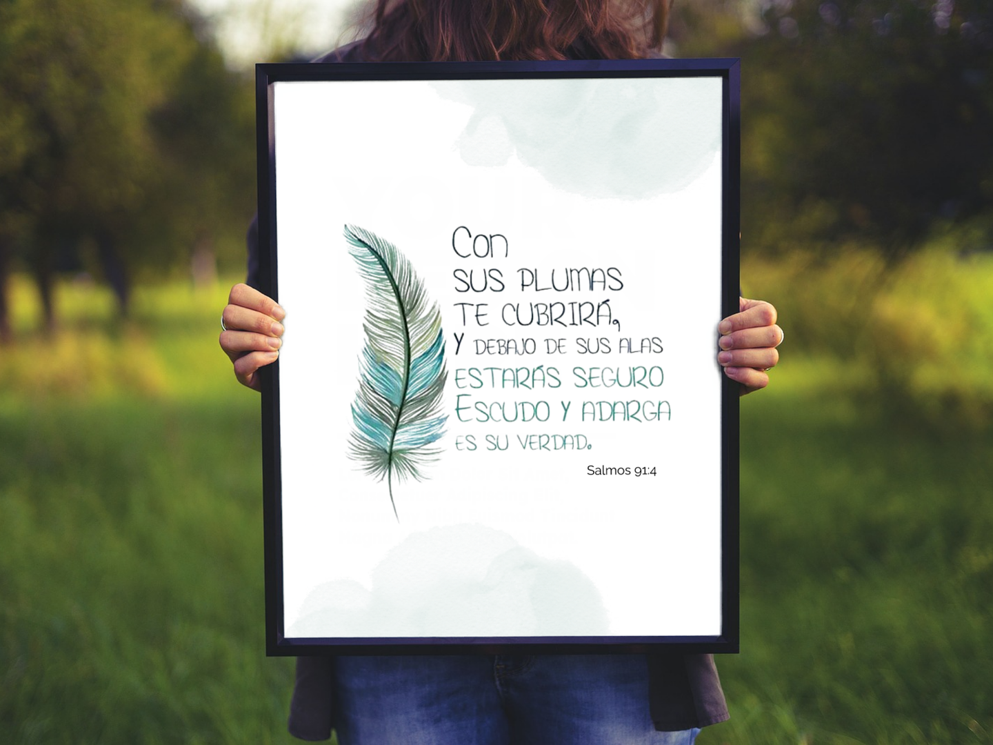 Cuadro - Con sus Plumas  te cubrirá 1