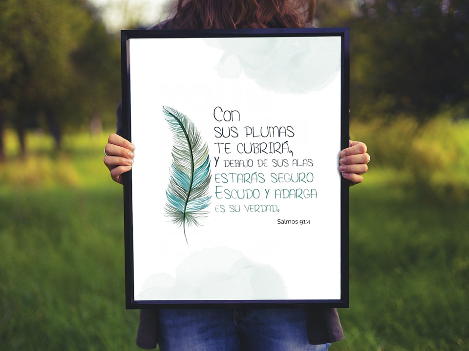 Cuadro - Con sus Plumas  te cubrirá 1