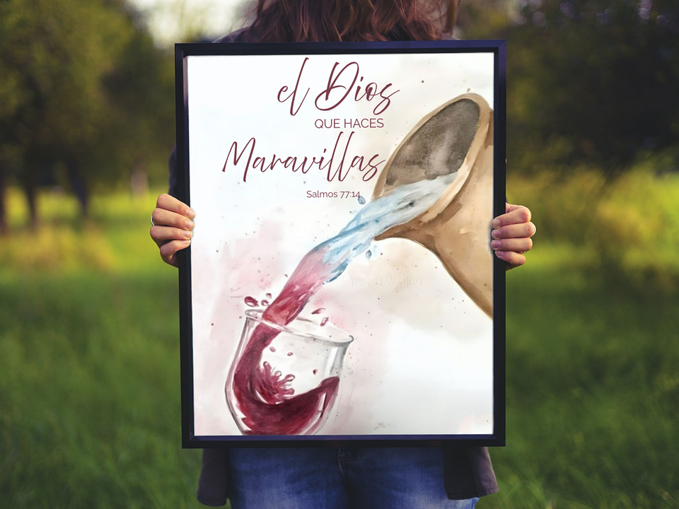 Cuadro - El Dios que hace Maravillas  1