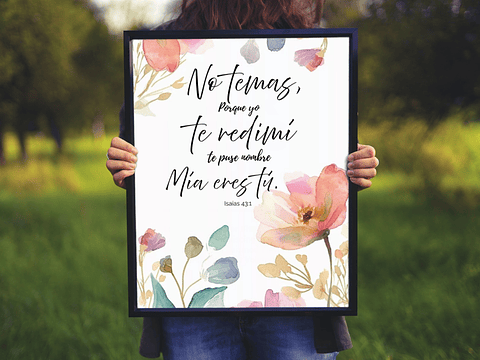 Cuadro - No temas yo te redimí 