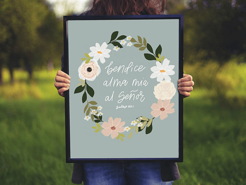 Cuadro - Bendice alma mía 