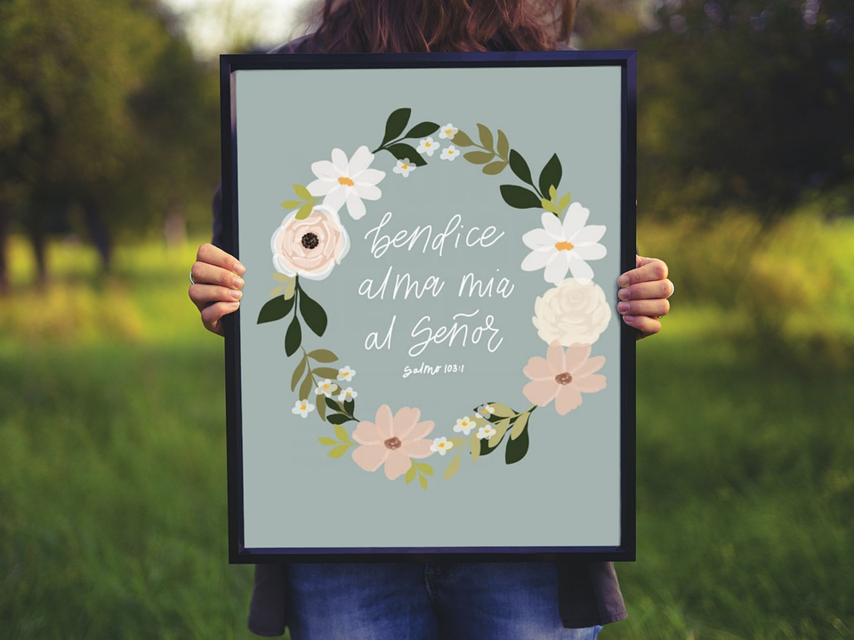 Cuadro - Bendice alma mía  1