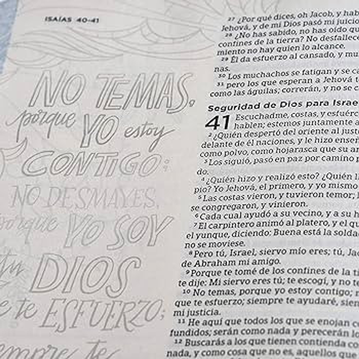 Biblia RVR 1960 de Apuntes Edición Ilustrada Rosado y Azul Tela 3