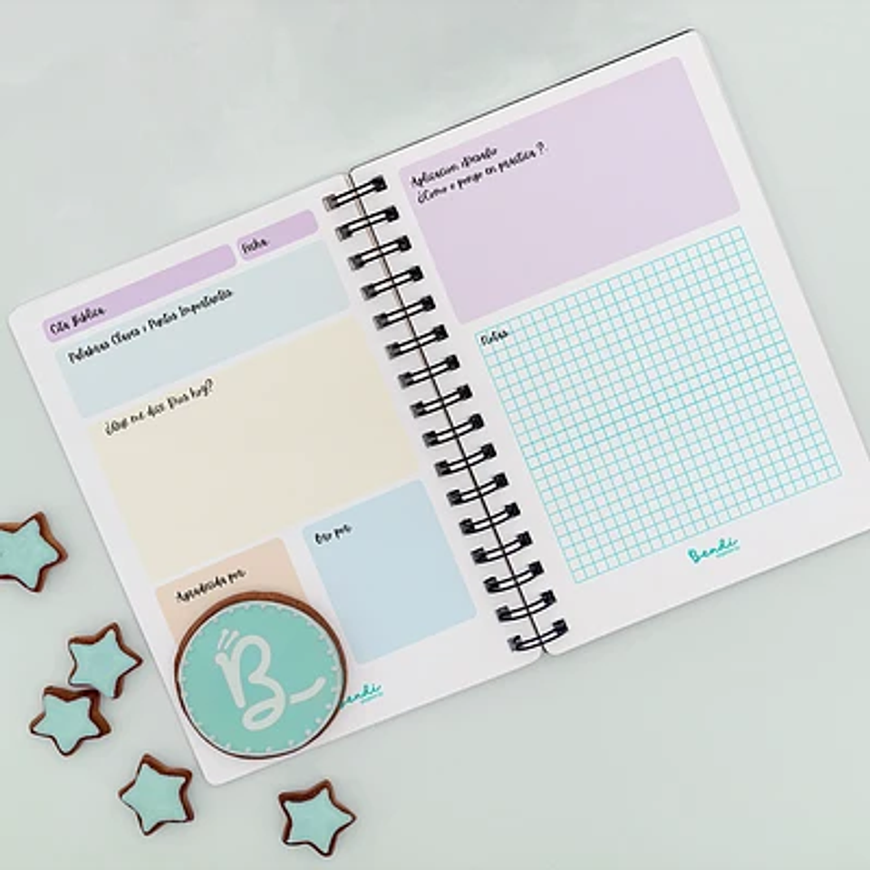 Cuaderno Devocional Puntos Pastel 2