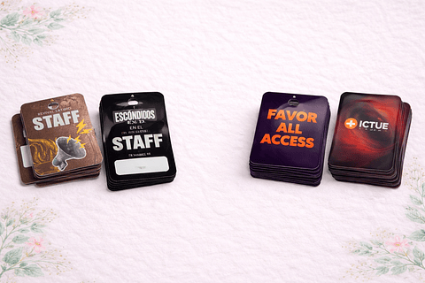 Credenciales de PVC 9X14