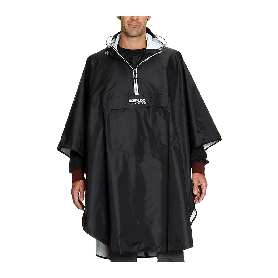 Poncho unisex Northland Rs 3000mm Black 02-035631 