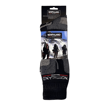 Calcetines Trekkinng Northland Ultimate Merino 00-22 Negro-Gris