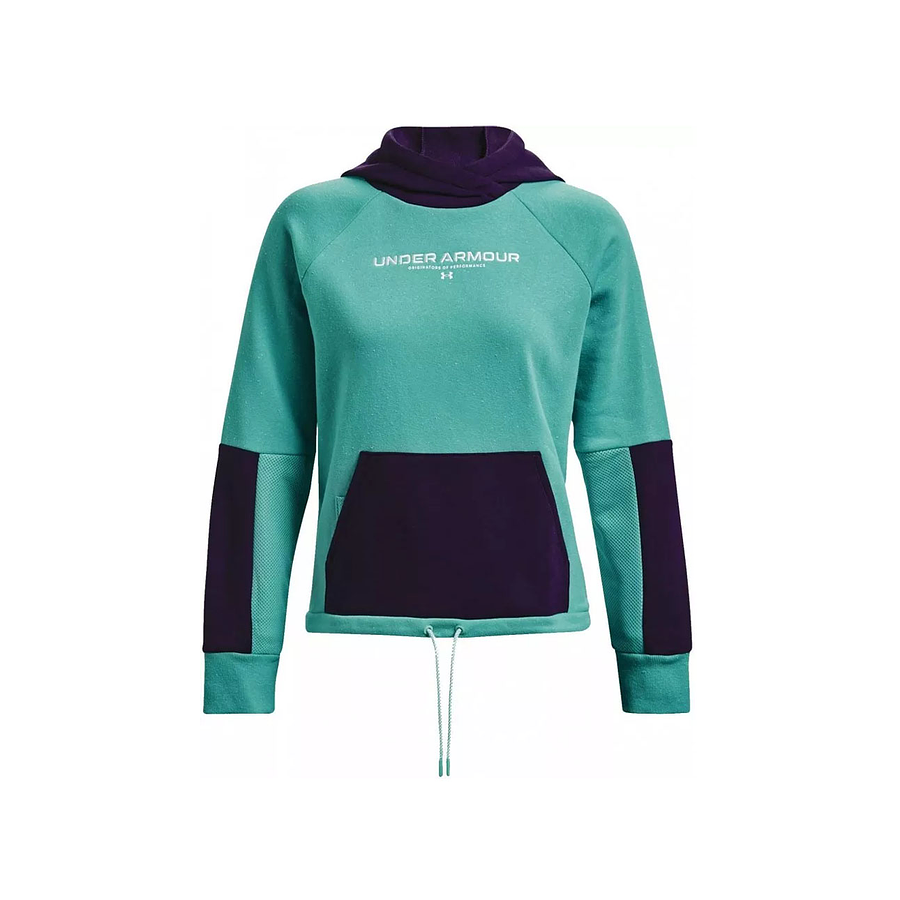 Poleron mujer UA con Capucha Rival Fleece 1369851-369