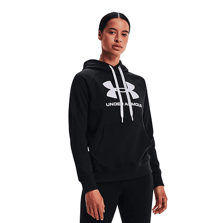 Poleron mujer Under Armour Rival Fleece Logo Hoodie 1356318-001 