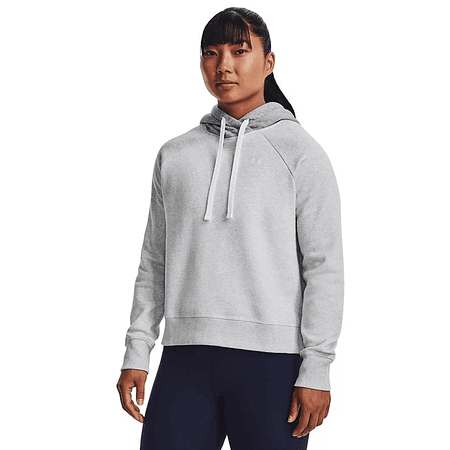 Poleron mujer UA Rival Fleece CB Hoodie 1373031-014