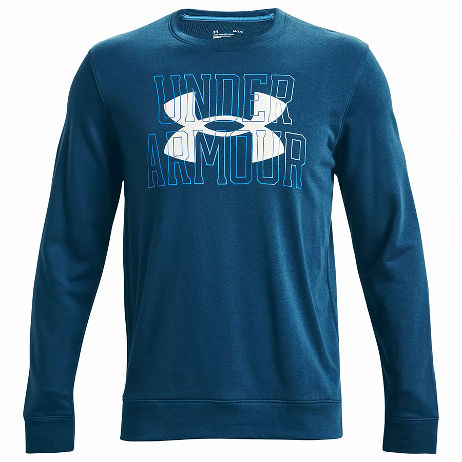 POLERÓN HOMBRE UNDER ARMOUR RIVAL TERRY LOGO CREW 1370391-458