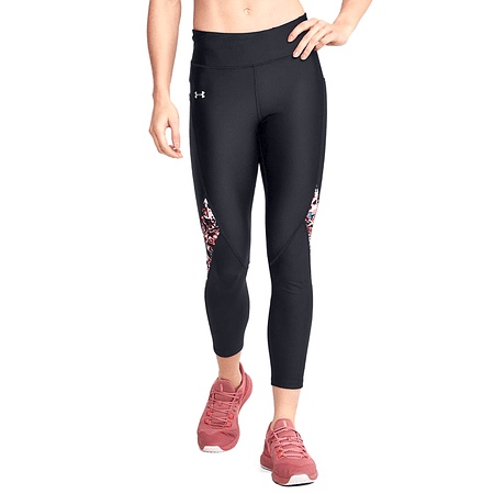 Calza mujer Under Armour HG Armour Prnt Ankle Crop-BLK 1351707-001 