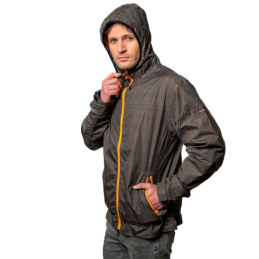 Chaqueta hombre Northland Hood Check Black 02-044001