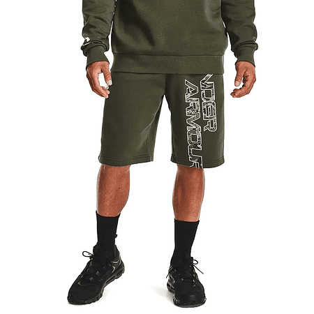 Shorts hombre UA Rival FLC Camo Script SH 1366315-390