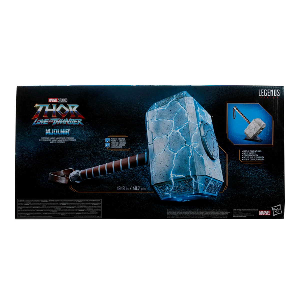  Hasbro Marvel Legends Series Thor Mjolnir Martillo electrónico  prémium con luces y sonido FX, multicolor (F3560) : Juguetes y Juegos