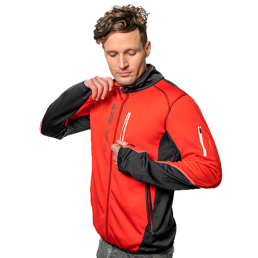 Poleron Deportivo hombre Northland Pro Str Red/Black 02-046242