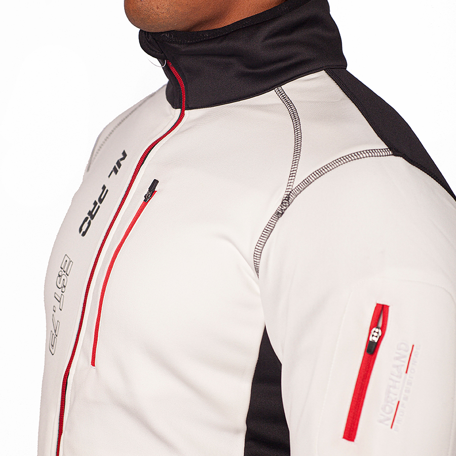 Poleron hombre Northland Pro Str Hakon White Black 02-0462416