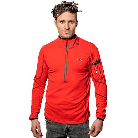 POLERON DEPORTIVO HOMBRE NORTHLAND FIELDSENSOR ROLLI RED BLACK 02-037792