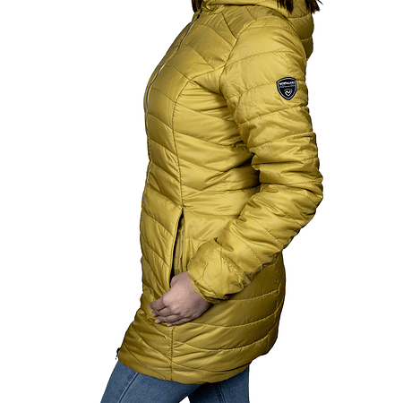 PARKA MUJER NORTHLAND JANA MICROLOFT LARGA GOLD 02-0801521