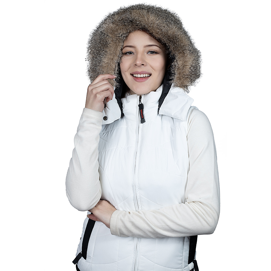 Parka sin mangas mujer Northland Cas Flims White 02-014454