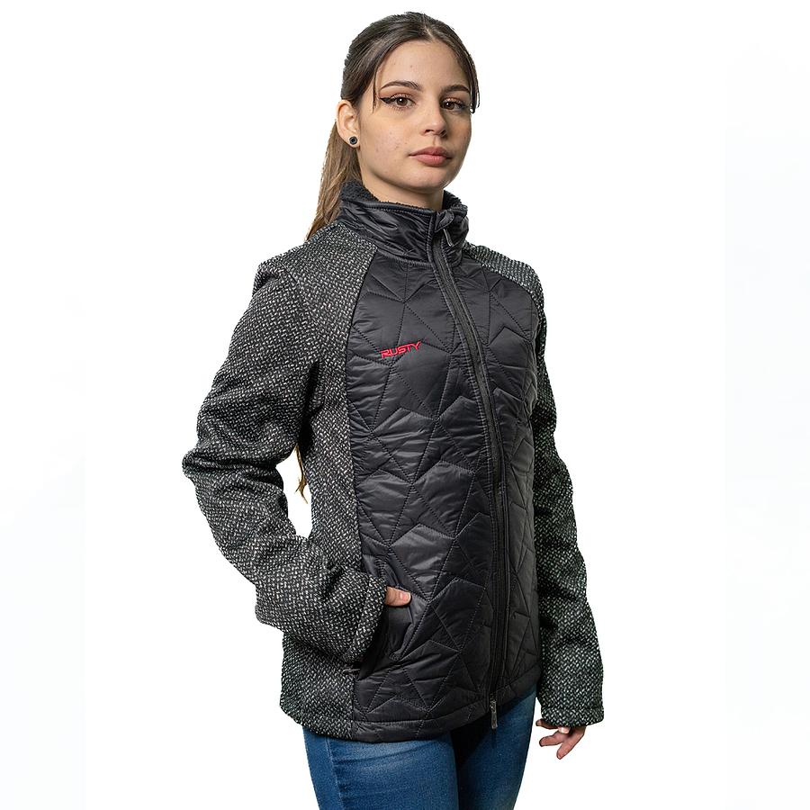 PARKA MUJER RUSTY HIBRIDA THINSULATE WHARFE BLACK W8R2431BLK